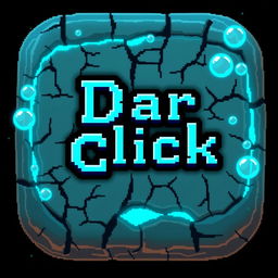 A pixelated rectangular button with rounded edges, designed to resemble ancient, weathered stone