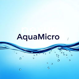 Cover design for a company named Nexus AquaMicro that specializes in water purification