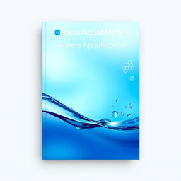 Cover design for a company named Nexus AquaMicro that specializes in water purification