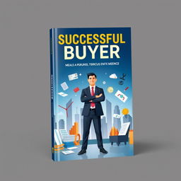 A captivating book cover design for 'Successful Buyer: Mastering Procurement'