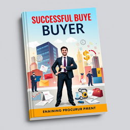 A captivating book cover design for 'Successful Buyer: Mastering Procurement'