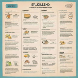Create a simple poster featuring hand-drawn or digital illustrations of the daily use of the Filipino language in routine life and social interactions, accompanied by a brief explanation.