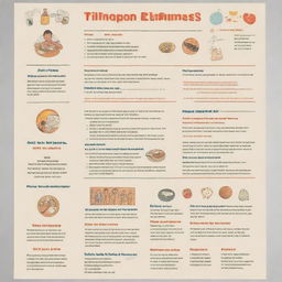 Create a simple poster featuring hand-drawn or digital illustrations of the daily use of the Filipino language in routine life and social interactions, accompanied by a brief explanation.