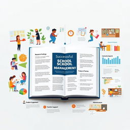 An informative and visually appealing layout showcasing successful school management strategies