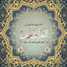 A beautiful book cover design for 'لغتي لغة القرأن' (My Language is the Language of the Quran)