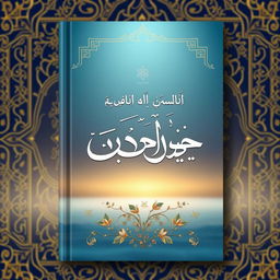 A beautiful book cover design for 'لغتي لغة القرأن' (My Language is the Language of the Quran)