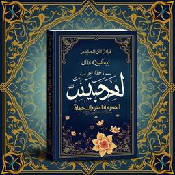 A beautiful book cover design for 'لغتي لغة القرأن' (My Language is the Language of the Quran)