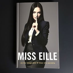 Book cover depicting Miss Eille, an enigmatic figure shrouded in shadows