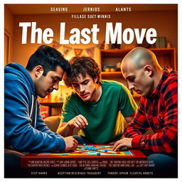 A vibrant and engaging movie poster for a short film titled 'The Last Move'