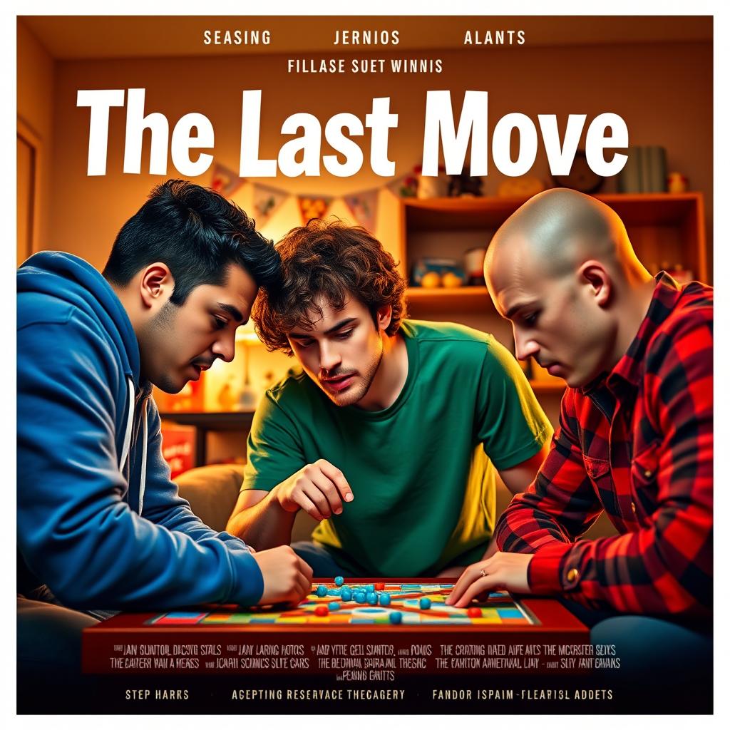 A vibrant and engaging movie poster for a short film titled 'The Last Move'