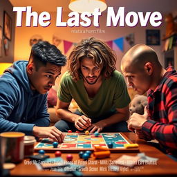 A vibrant and engaging movie poster for a short film titled 'The Last Move'