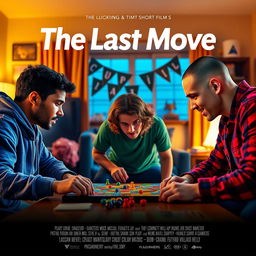 A vibrant and engaging movie poster for a short film titled 'The Last Move'