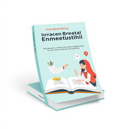 A simple and modern 3D book cover design featuring an illustration of a teacher and a student engaging in an empathetic interaction