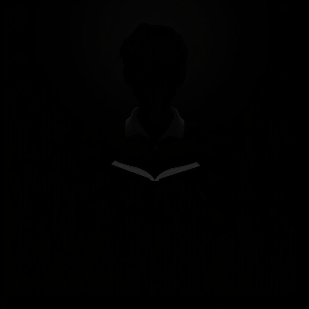 A 3D silhouette of a sad male student being bullied, depicted against a black background, transitioning to a happy pose while holding a book, showcasing the contrast between the two emotions