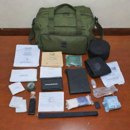 A Sri Lankan jail kit complete with essential items, prominently featuring the code 036.