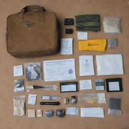 A Sri Lankan jail kit complete with essential items, prominently featuring the code 036.