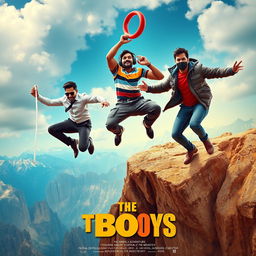 A cinematic film poster for a comedy-adventure movie titled 'THE BOYS'