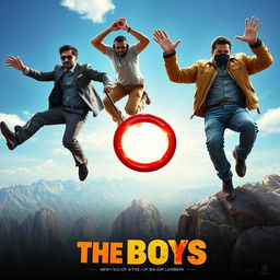 A cinematic film poster for a movie named 'The Boys'