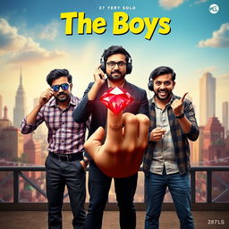 A creative and humorous cinematic film poster titled 'The Boys'