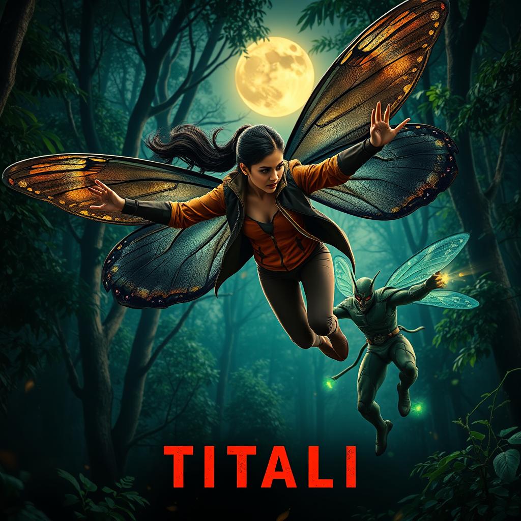 A cinematic action superhero fantasy film poster titled 'TITALI'