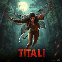 A cinematic action superhero fantasy film poster titled 'TITALI'