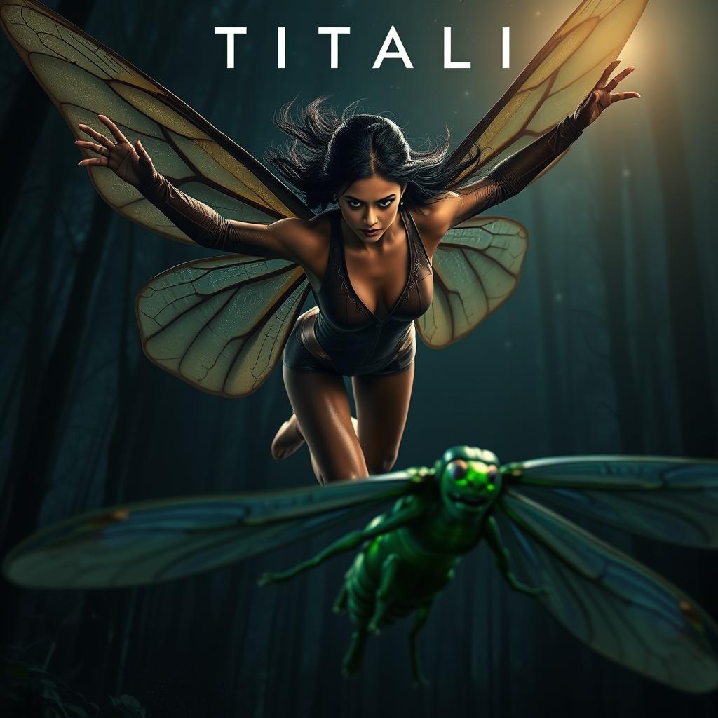 A cinematic action superhero fantasy film poster titled 'TITALI'