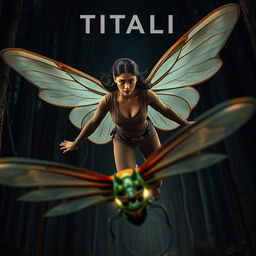 A cinematic action superhero fantasy film poster titled 'TITALI'