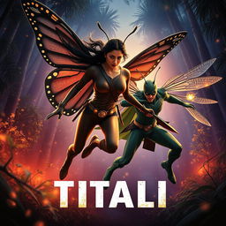 A cinematic action superhero fantasy film poster titled 'TITALI'