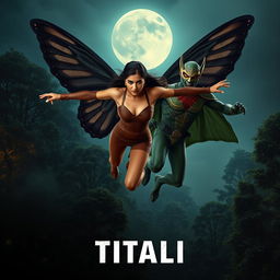 A cinematic action superhero fantasy film poster named 'TITALI'