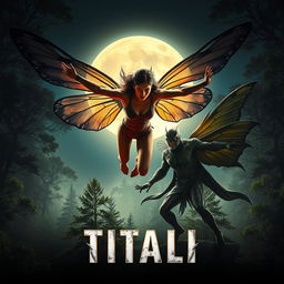 A cinematic action superhero fantasy film poster named 'TITALI'