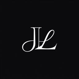 A stylish and contemporary logo design featuring the letters 'J' and 'L' creatively intertwined