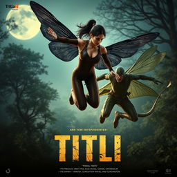 A cinematic action fantasy film poster titled 'Titli'