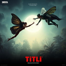 A cinematic action fantasy film poster titled 'Titli'