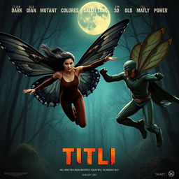 A cinematic action fantasy film poster titled 'Titli'