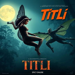 A cinematic action fantasy film poster titled 'Titli'