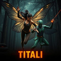 A cinematic action superhero fantasy film poster titled 'TITALI'