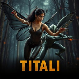 A cinematic action superhero fantasy film poster titled 'TITALI'