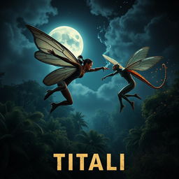 A cinematic action superhero fantasy film poster titled 'TITALI'