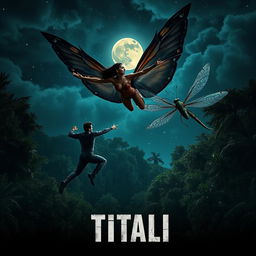 A cinematic action superhero fantasy film poster titled 'TITALI'