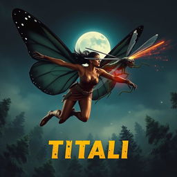 A cinematic action superhero fantasy film poster titled 'TITALI'