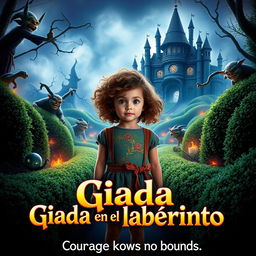 A captivating movie poster for the film "Giada en el laberinto"