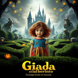 A captivating movie poster for the film "Giada en el laberinto"