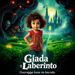 A captivating movie poster for the film "Giada en el laberinto"