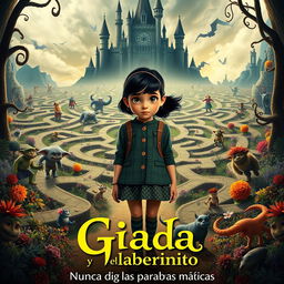 An enchanting movie poster for the film "Giada y el laberinto"