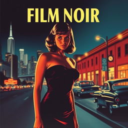 A vintage 1960s movie poster, featuring a classic film noir style