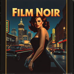 A vintage 1960s movie poster, featuring a classic film noir style