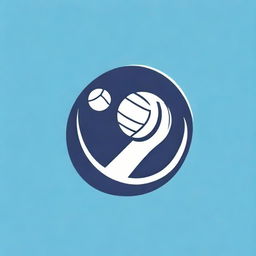 An engaging logo design featuring volleyball as the key element, suggesting energy and sportsmanship.