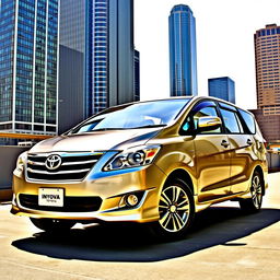 A sleek and stylish 2012 Toyota Innova, showcasing its modern design and features