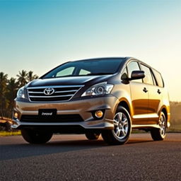 A sophisticated and elegant 2010 Toyota Innova, showcasing its robust and spacious design