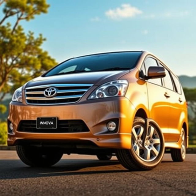 A sophisticated and elegant 2010 Toyota Innova, showcasing its robust and spacious design